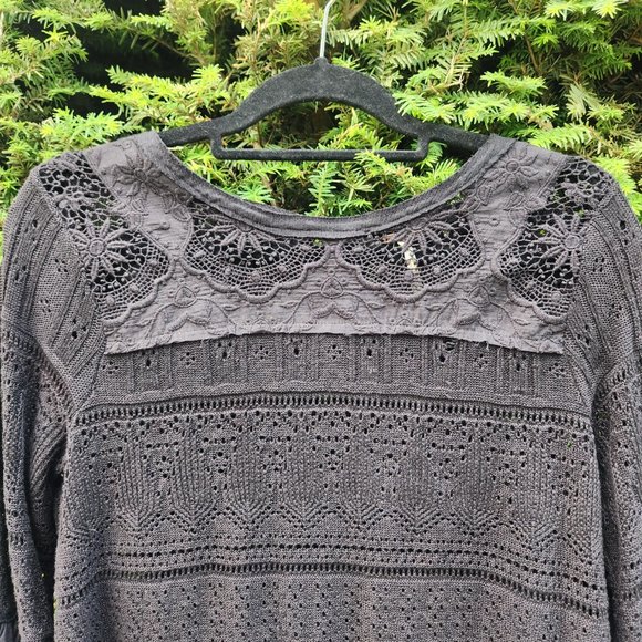 Free People "Once Upon A Time" Lace Sweater - Picture 12 of 15